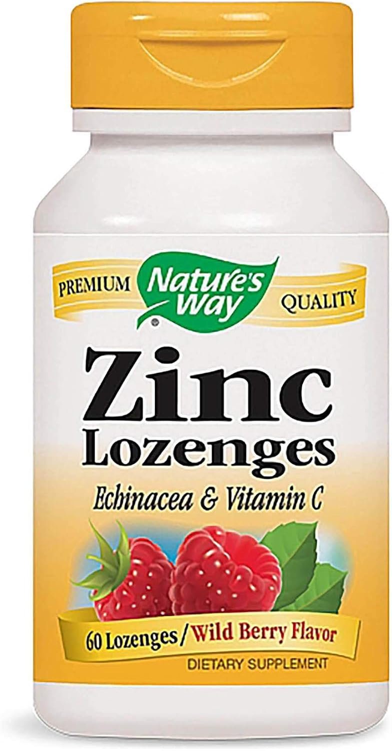 NATURE’S WAY Zinc Lozenges With Echinacea and Vitamin C, 1.35 Pounds