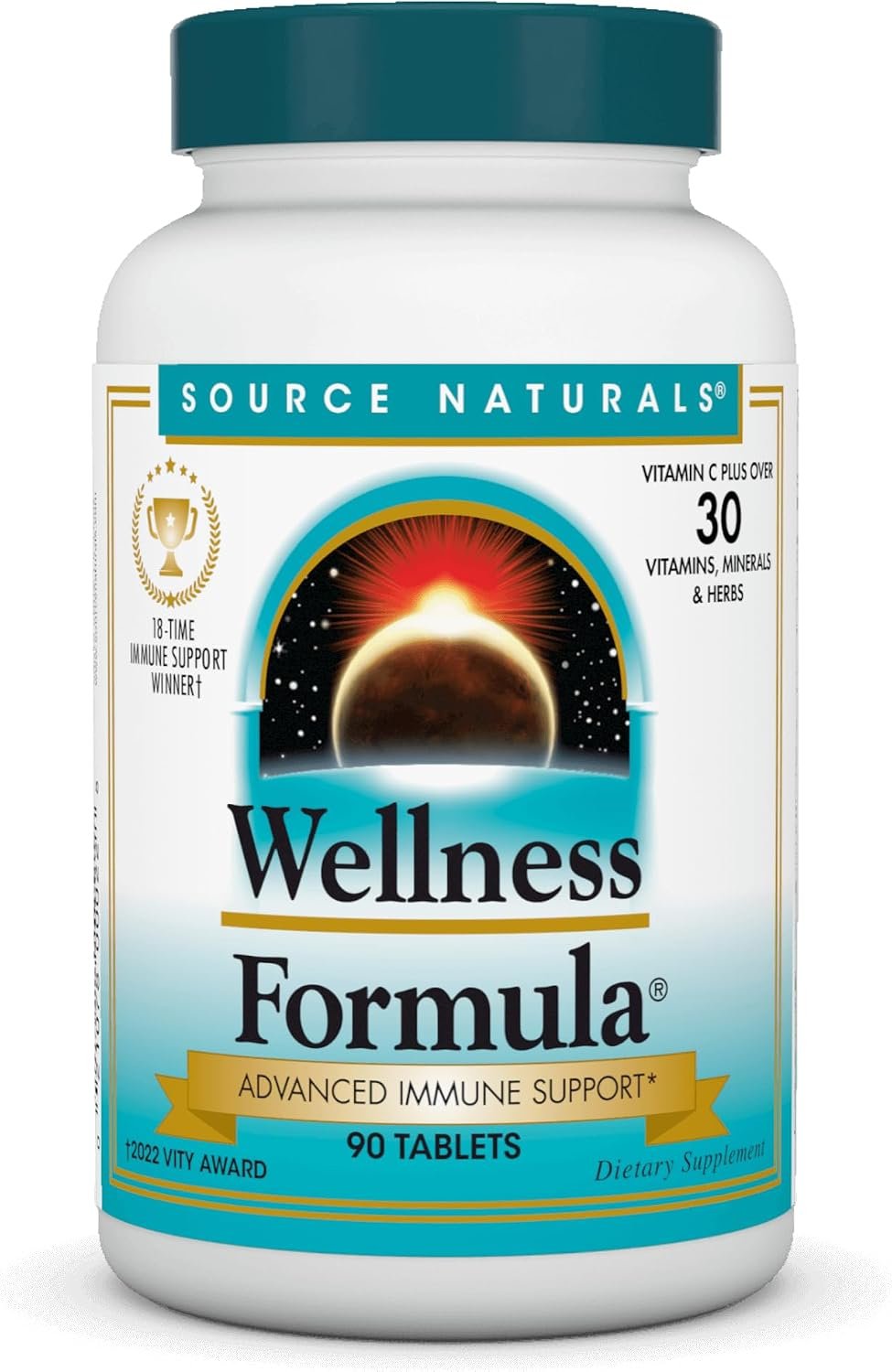 Source Naturals Wellness Formula, Advanced Immune Support – 90 Tablets