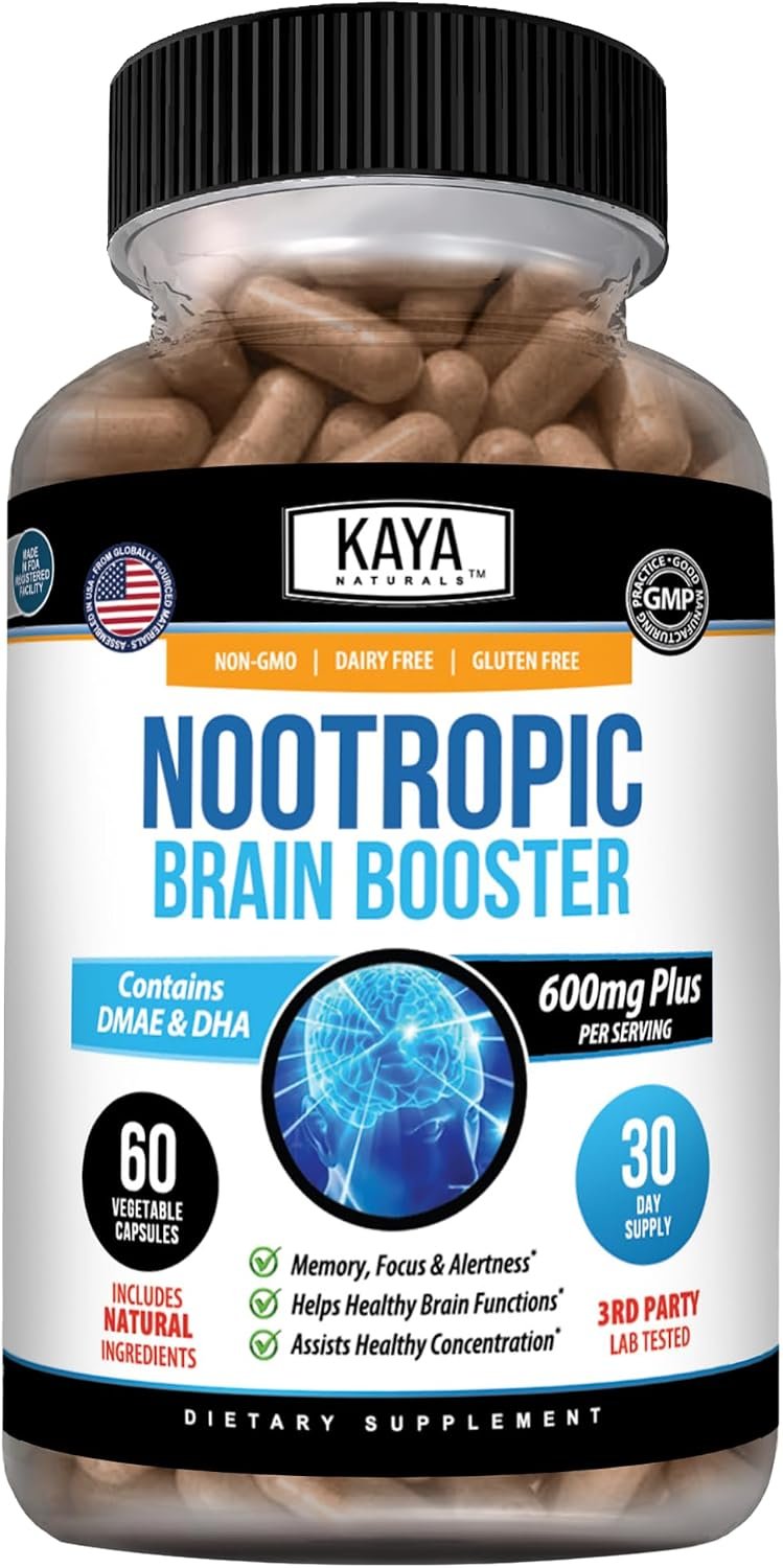 Kaya Naturals Nootropic Brain Booster, 60 Count