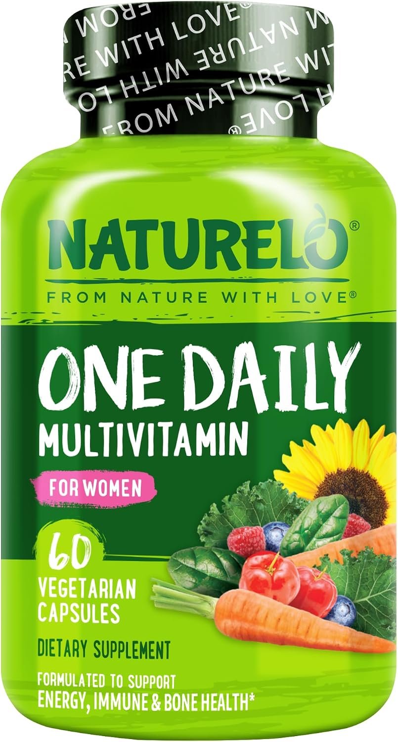 NATURELO One Daily Multivitamin for Women w/Vitamin B12, 60 Count