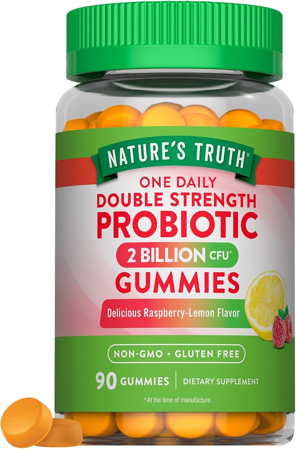 Nature’s Truth Daily Probiotic Gummies | 2 Billion CFU | 90 Count