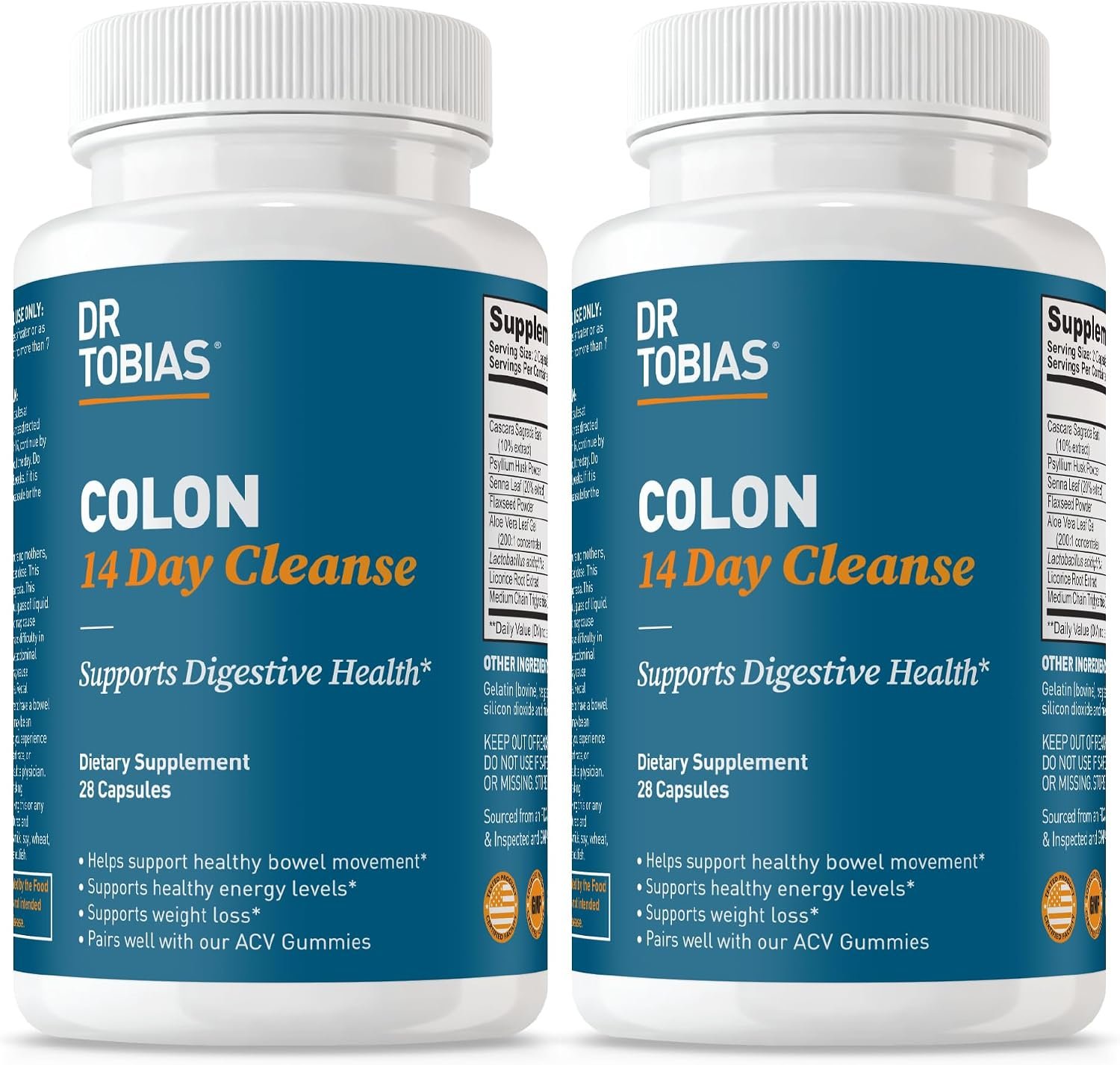 Dr. Tobias Colon 14 Day Cleanse 2-Pack | Supports Digestion & Gut Health