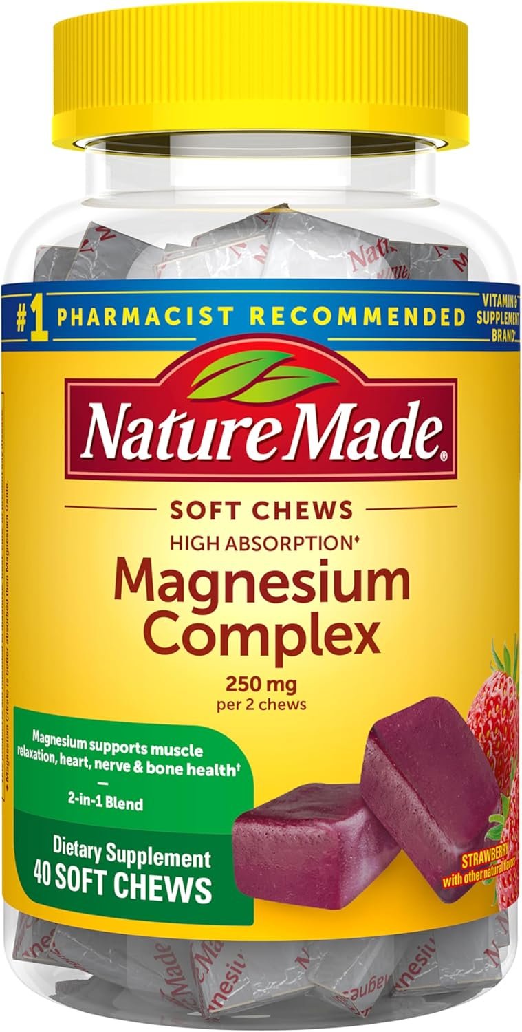 Nature Made High Absorption Magnesium Complex Soft Chews, 40 Count