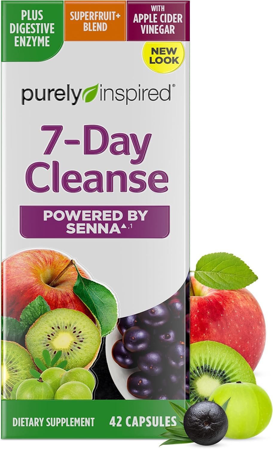 Purely Inspired 7-Day Detox Cleanse – Digestive Enzymes & Probiotics