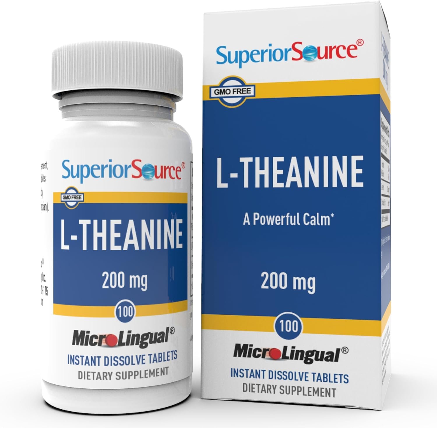 Superior Source L-Theanine 200 mg, 100 Sublingual Tablets