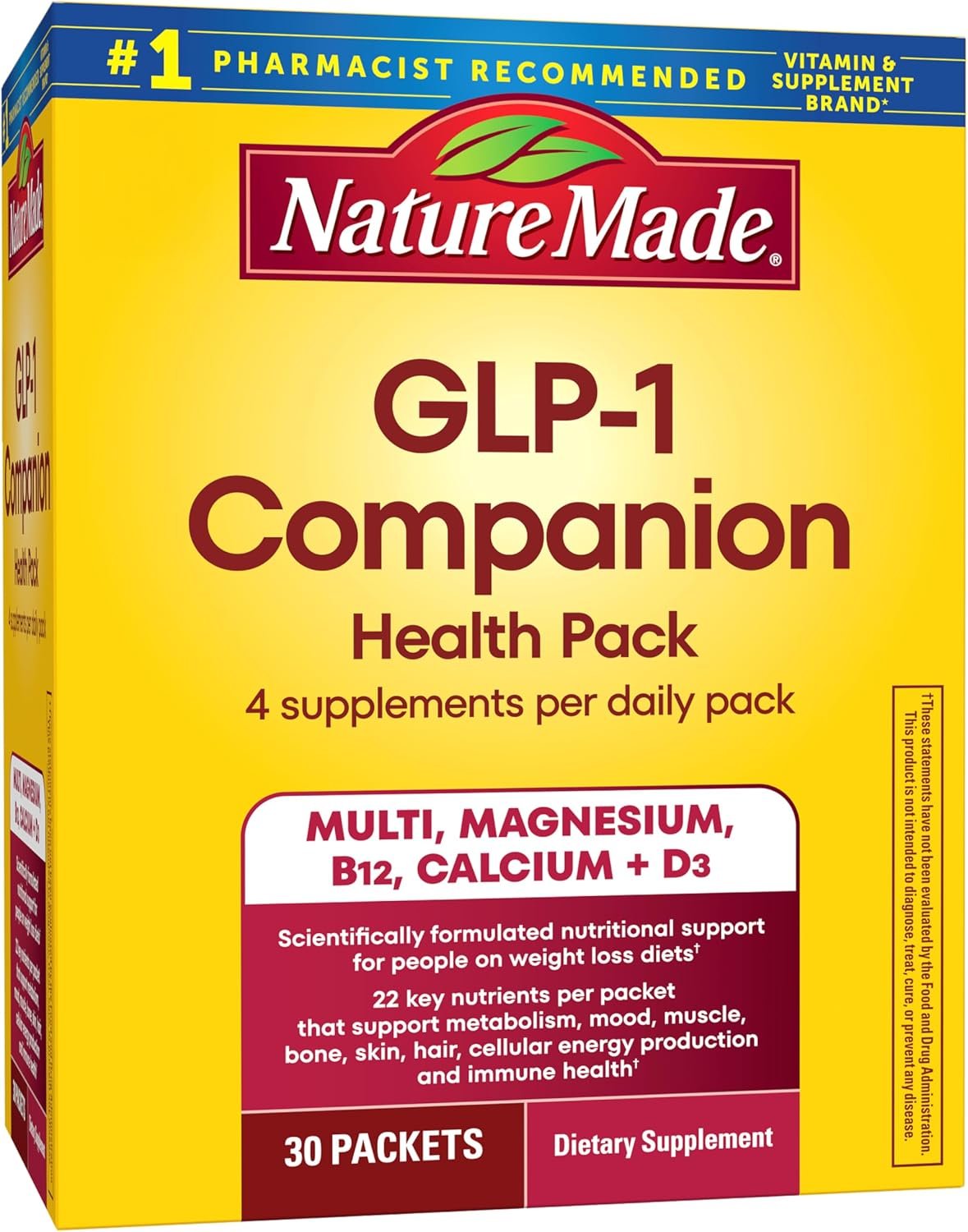 Nature Made GLP-1 Companion Health Pack, 30 Count
