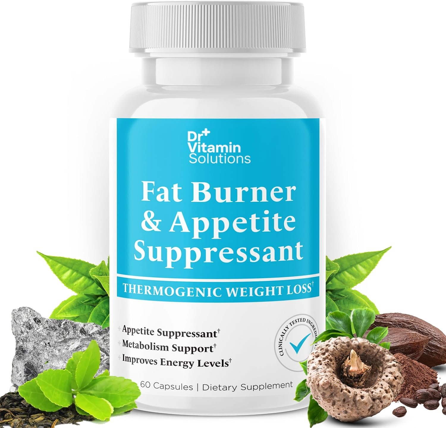 Fat Burner for Women & Men, Appetite Suppressant Weight Loss Diet Aid