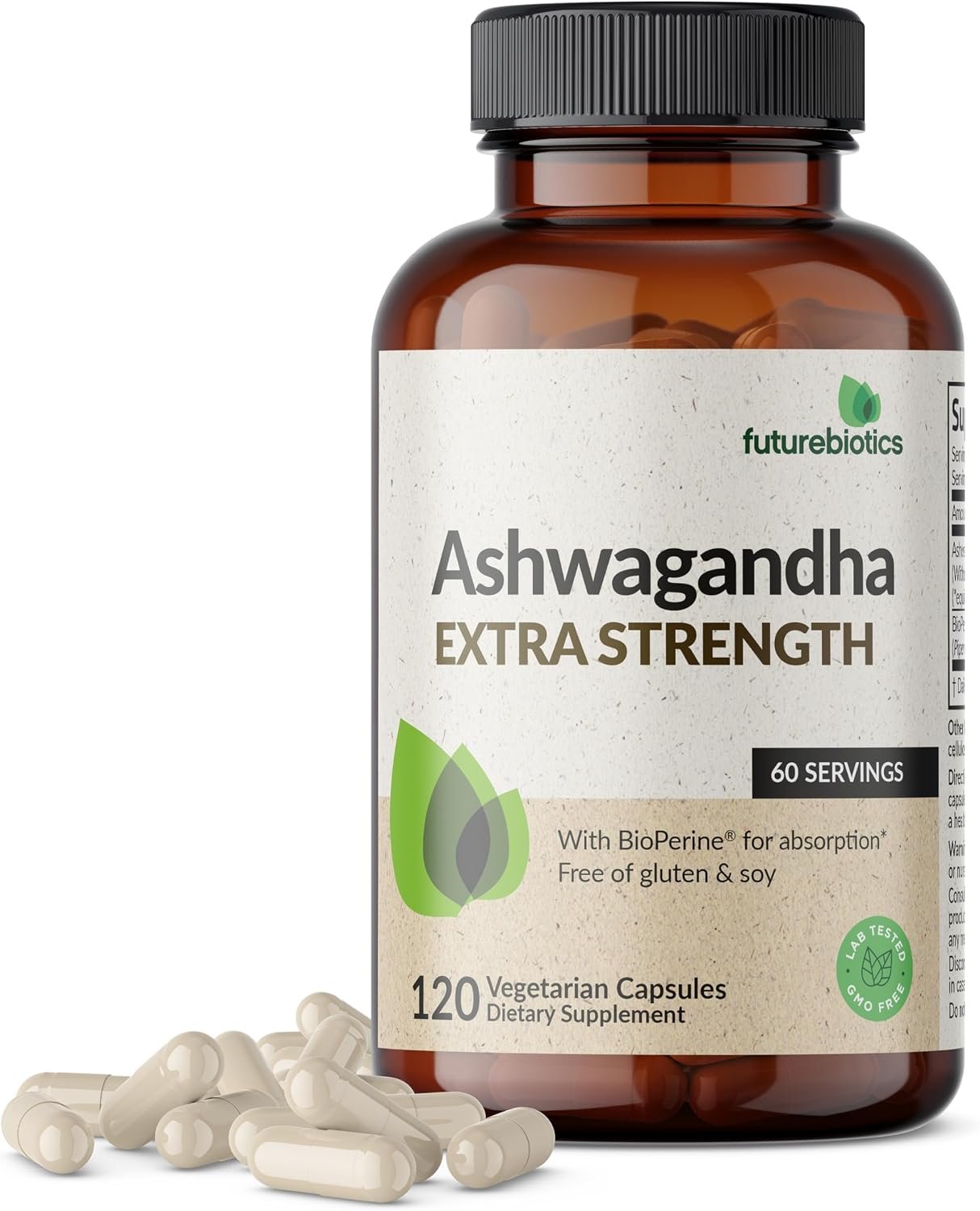 Futurebiotics Ashwagandha Extra Strength Stress & Mood Support 120 Capsules