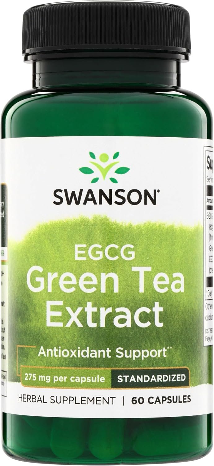 Swanson Ultra EGCG Green Tea Extract 275 mg, 60 Capsules