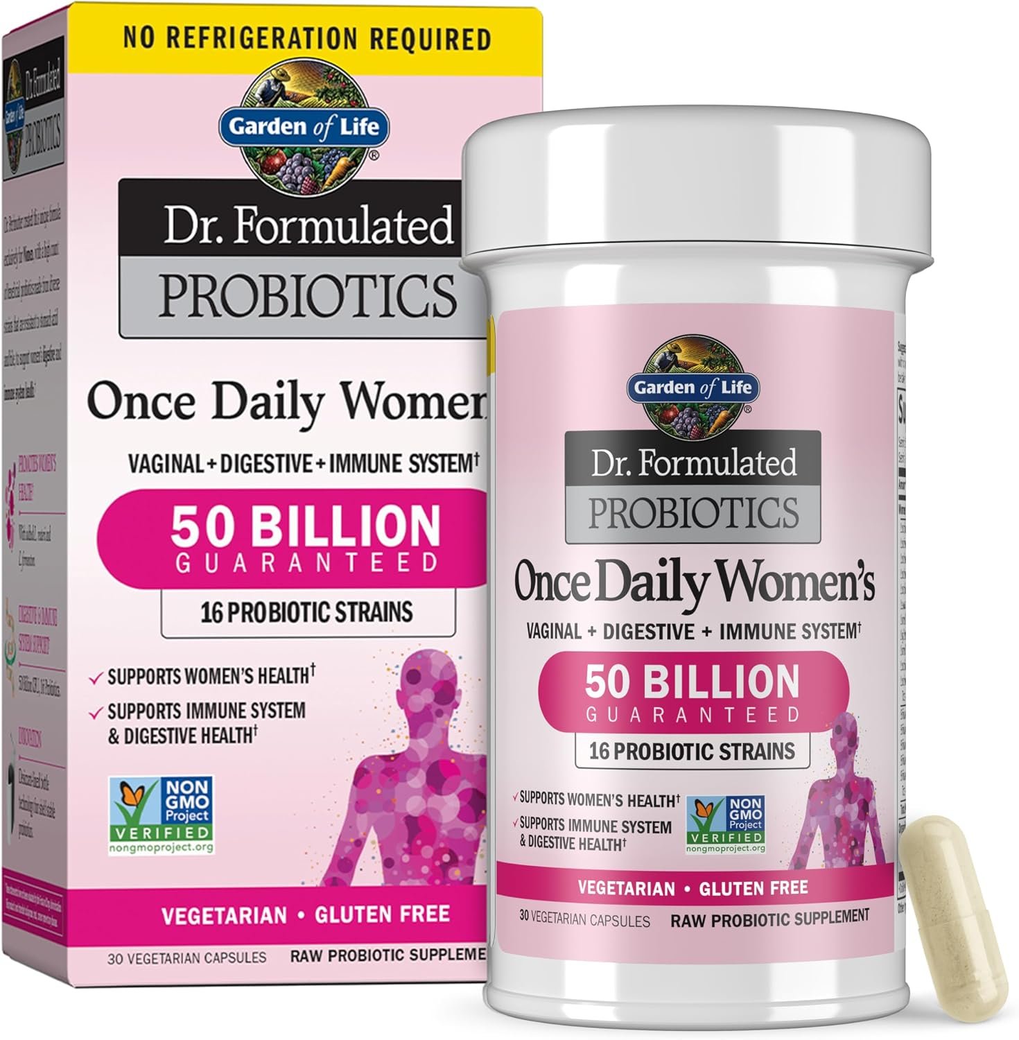 Garden of Life Dr. Formulated Once Daily Women’s Probiotics, 50B CFU, 30ct