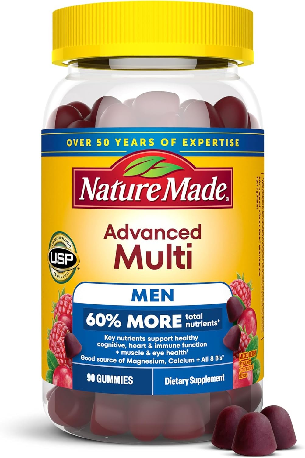 Nature Made Advanced Multivitamin Gummies for Men, 90 Gummies