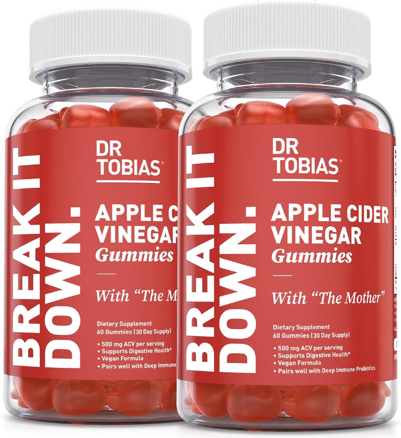 Dr. Tobias Apple Cider Vinegar Gummies with The Mother 120 Count