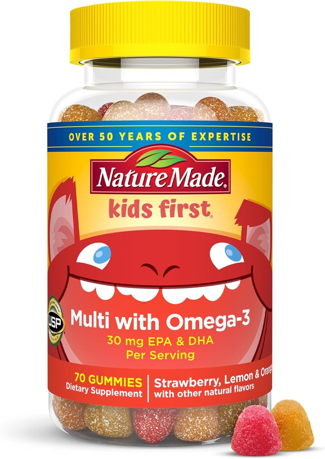 Nature Made Kids First Multivitamin with Omega-3, 70 Gummies