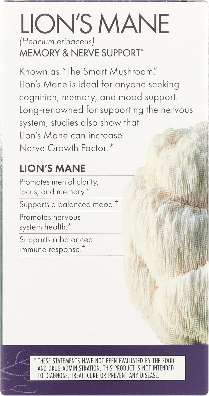 Host Defense Lion’s Mane, Brain Health & Focus Support, 120 Capsules