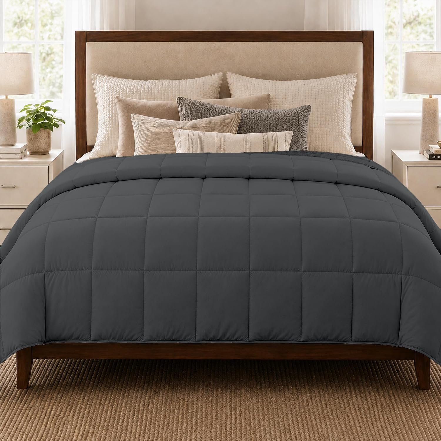 HomeSmart Heavy Weighted Comforter King 40lb, Also Fits California King Bed