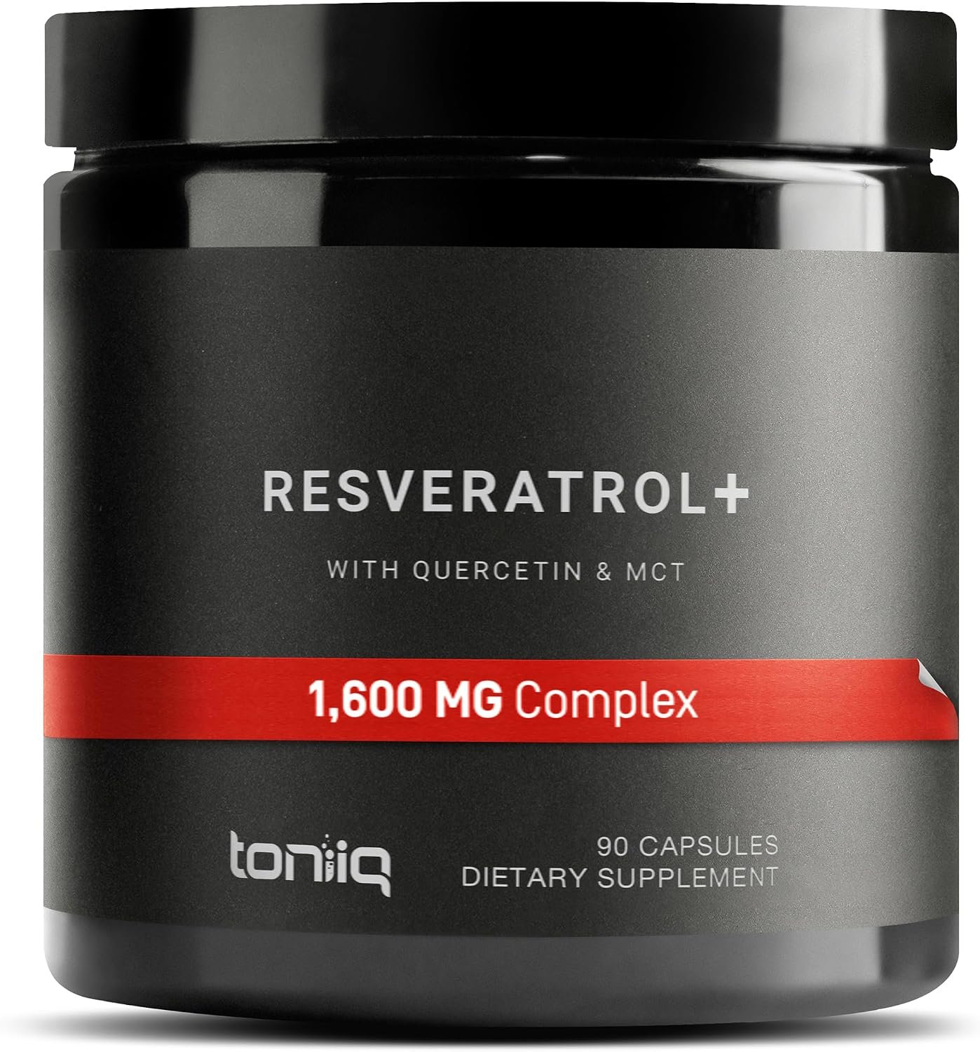 Toniiq 1600mg Resveratrol Complex – Ultra High Purity and 3rd Party Tested