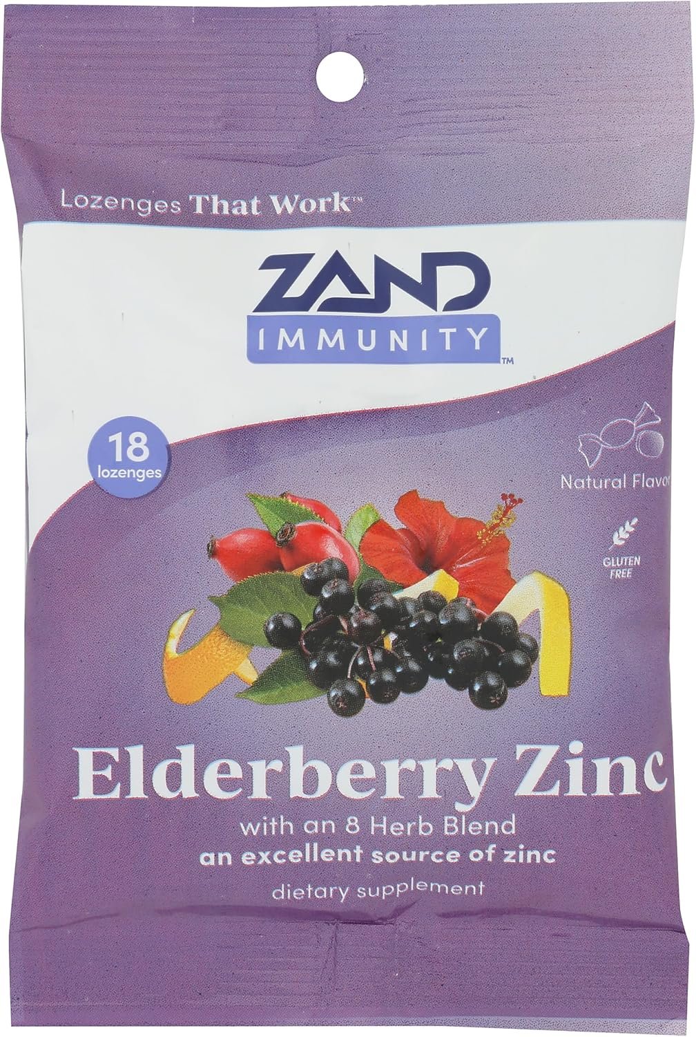 Elderberry Zinc Lozenges (18 Lozenges)